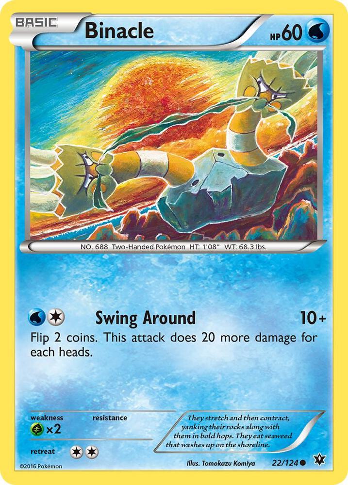 Pokemon Binacle 22/124 Fates Collide
