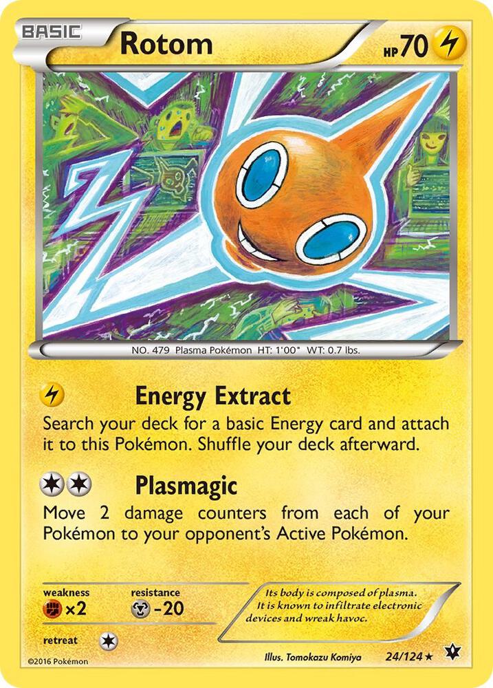 Pokemon Rotom 24/124 Fates Collide