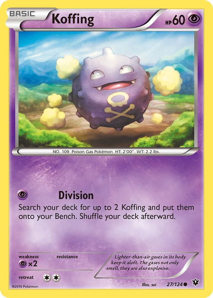 Pokemon Koffing 27/124 Fates Collide