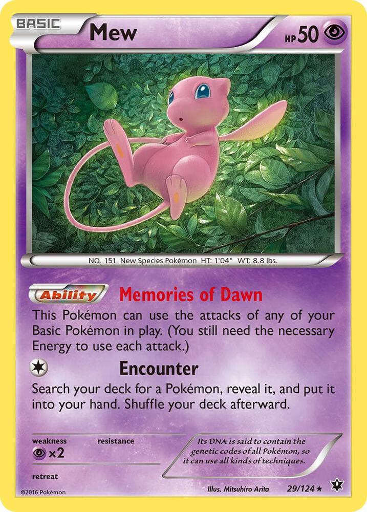 Pokemon Mew 29/124 Fates Collide