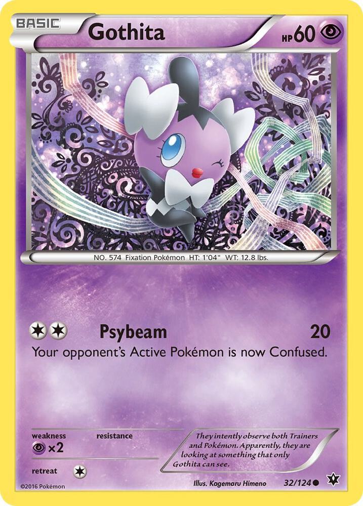 Pokemon Gothita 32/124 Fates Collide