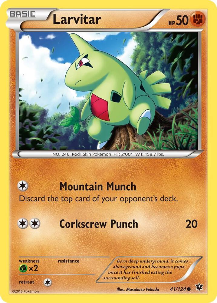 Pokemon Larvitar 41/124 Fates Collide