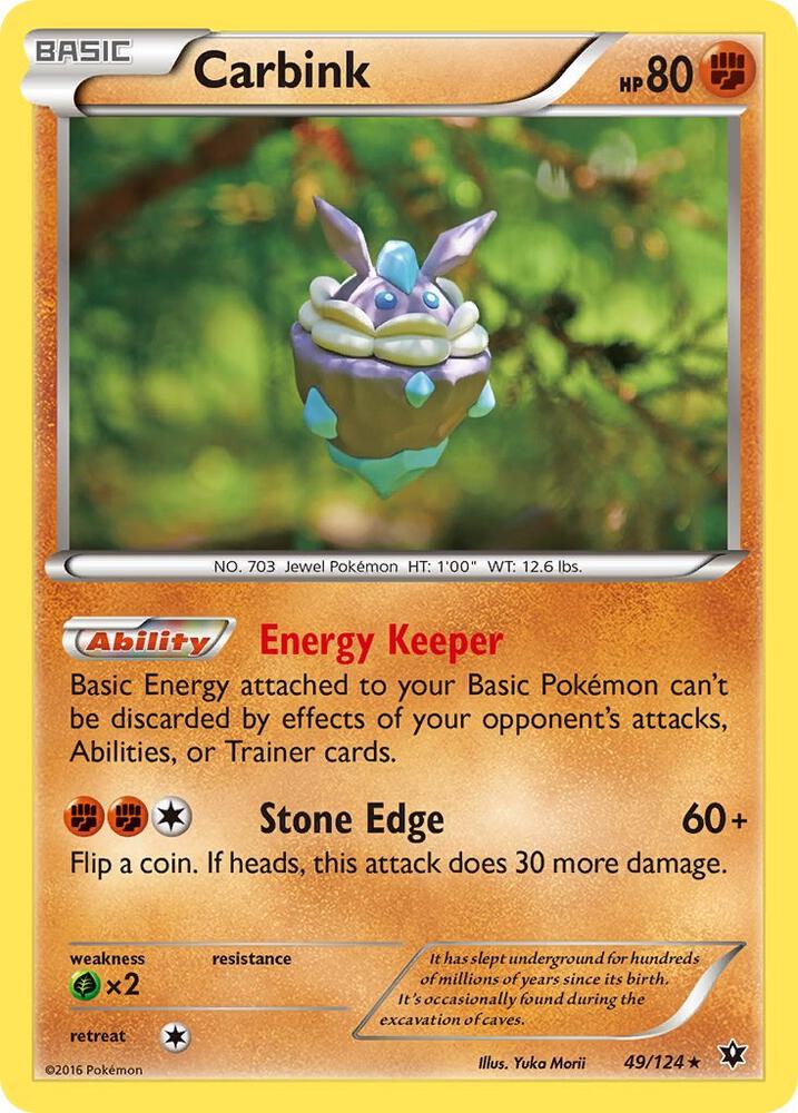 Pokemon Carbink 49/124 Fates Collide