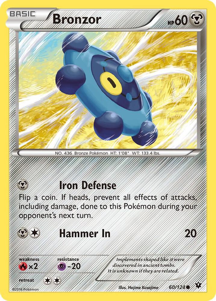 Pokemon Bronzor 60/124 Fates Collide