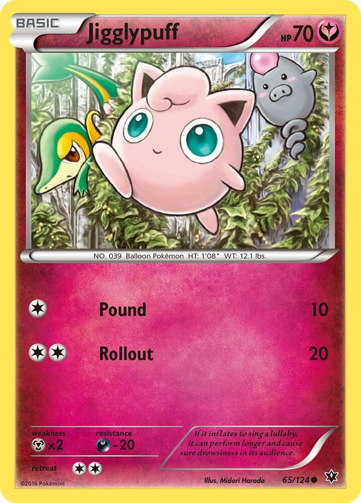 Pokemon Jigglypuff 65/124 Fates Collide