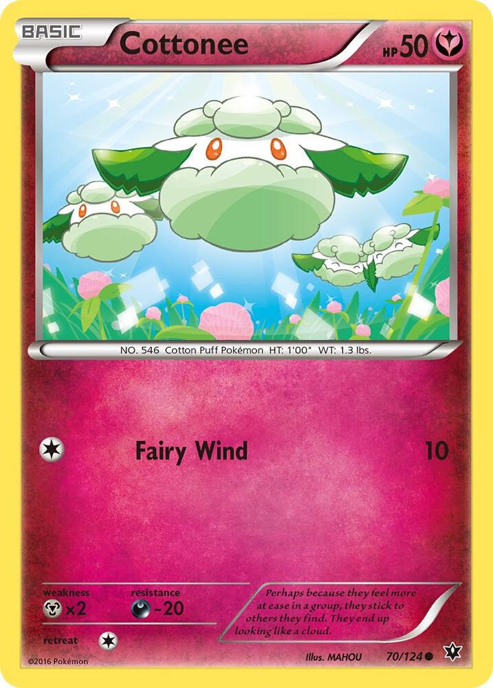 Pokemon Cottonee 70/124 Fates Collide