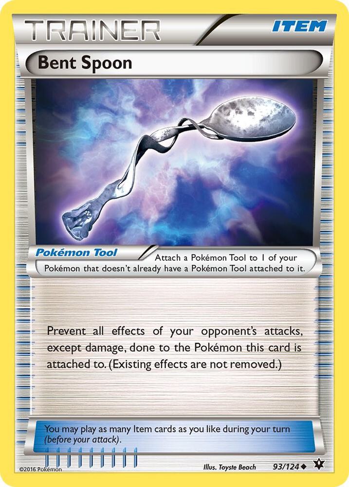 Pokemon Bent Spoon 93/124 Fates Collide