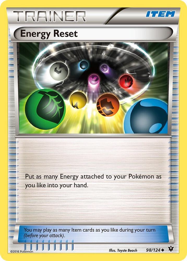 Pokemon Energy Reset 98/124 Fates Collide