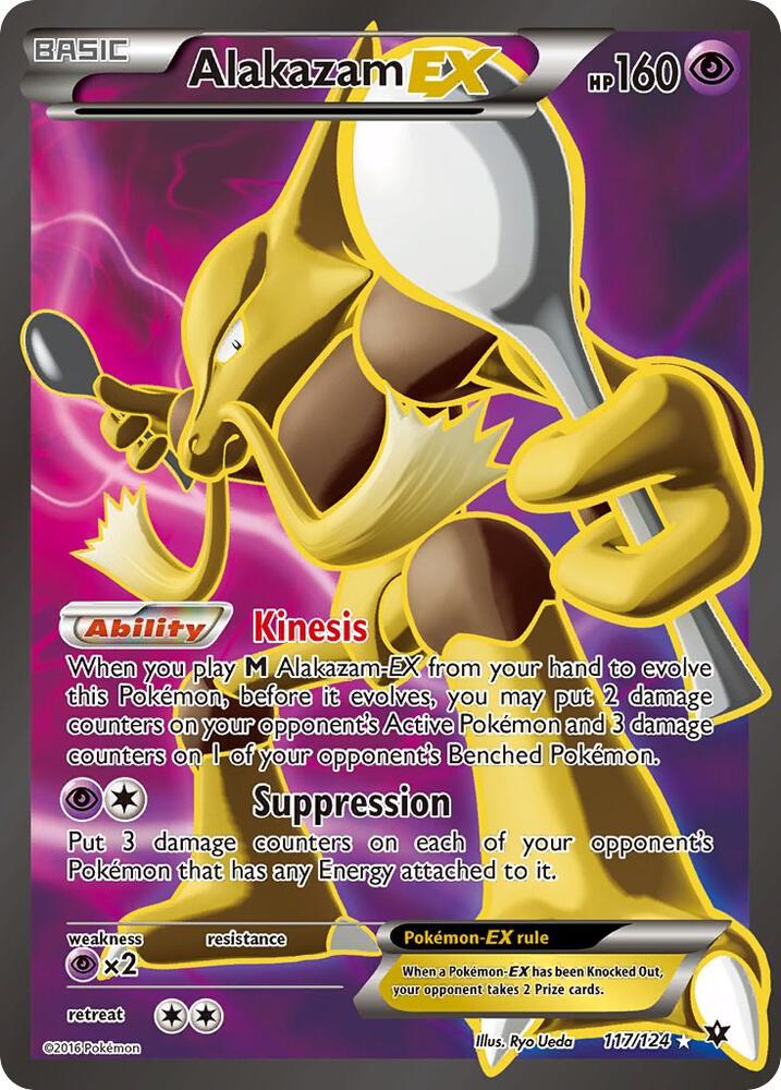 Pokemon Alakazam EX 117/124 Fates Collide
