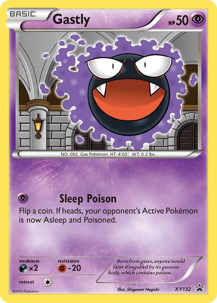 Pokemon Gastly XY132 XY Black Star Promos