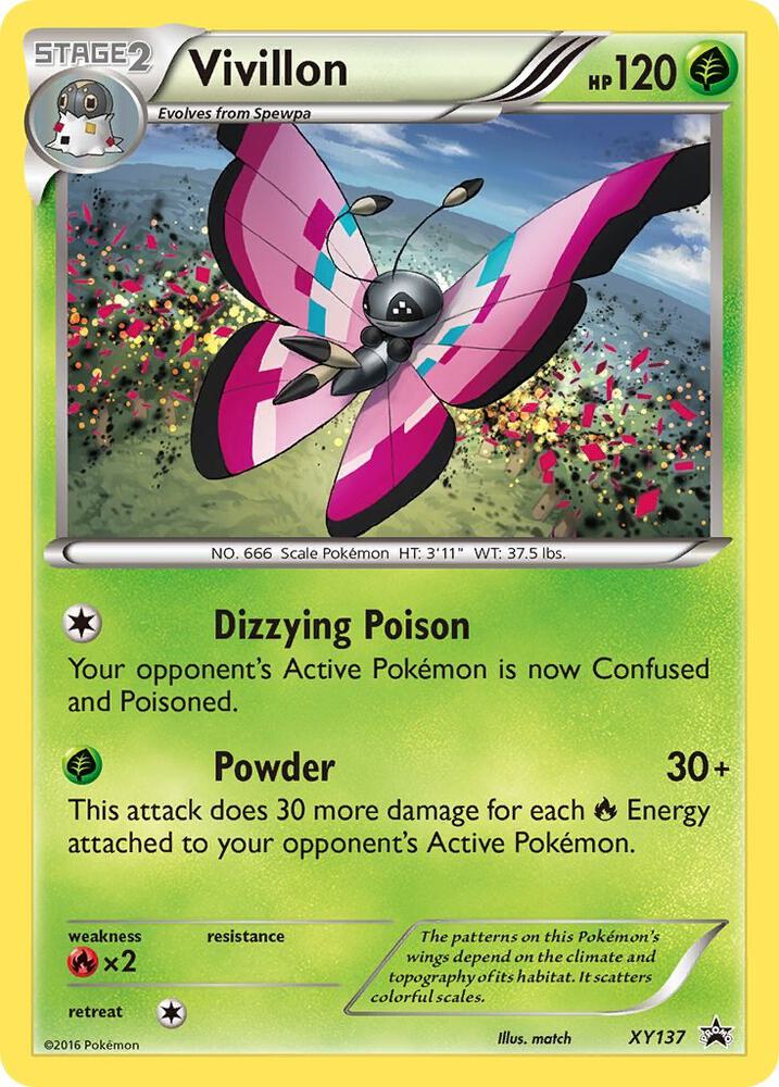 Pokemon Vivillon XY137 XY Black Star Promos