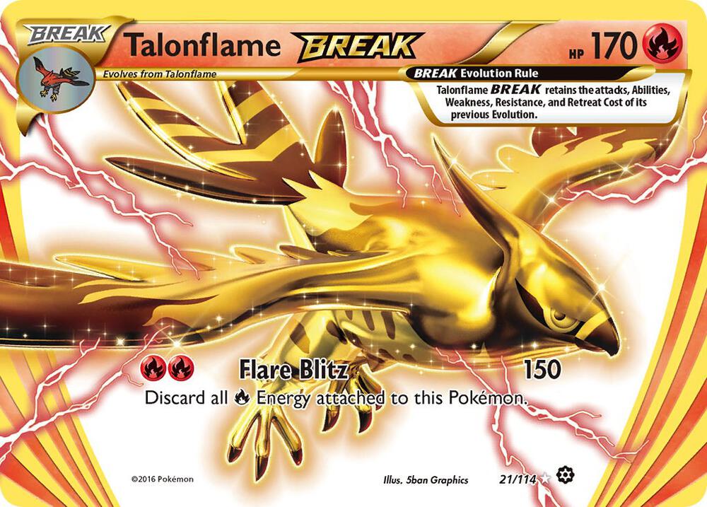 Pokemon Talonflame BREAK 21/114 Steam Siege