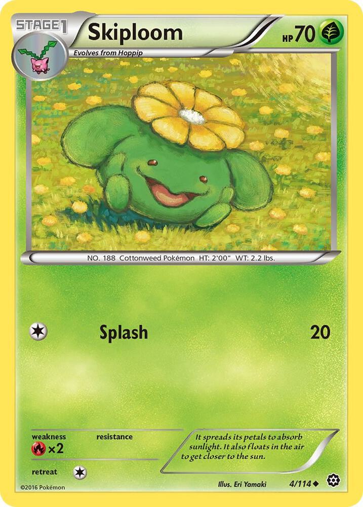 Pokemon Skiploom 4/114 Steam Siege
