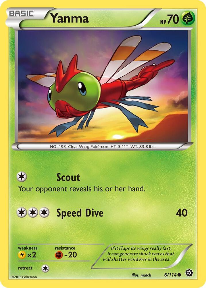 Pokemon Yanma 6/114 Steam Siege
