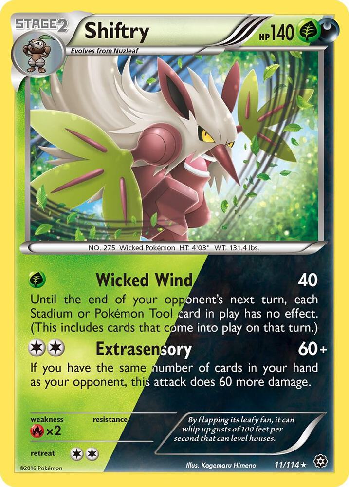 Pokemon Shiftry 11/114 Steam Siege
