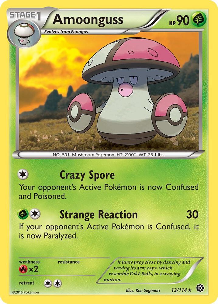 Pokemon Amoonguss 13/114 Steam Siege