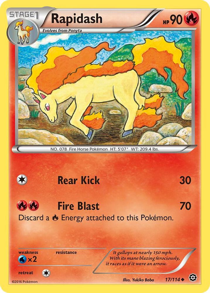 Pokemon Rapidash 17/114 Steam Siege