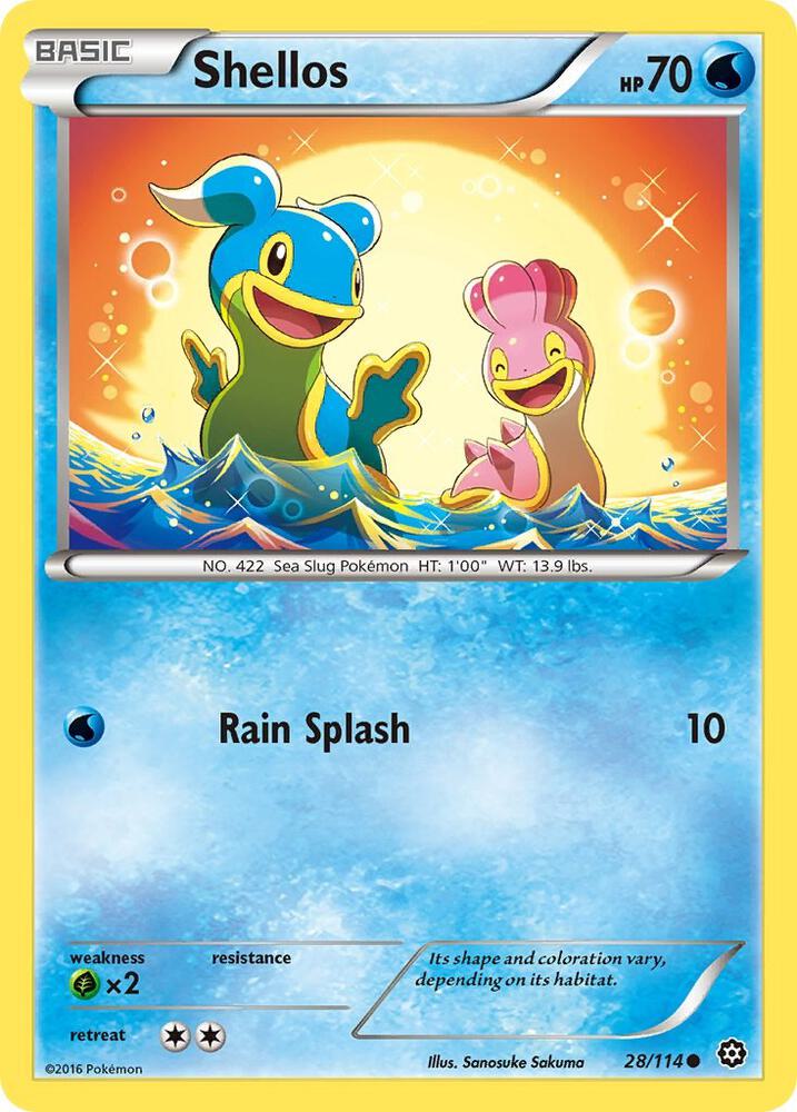 Pokemon Shellos 28/114 Steam Siege