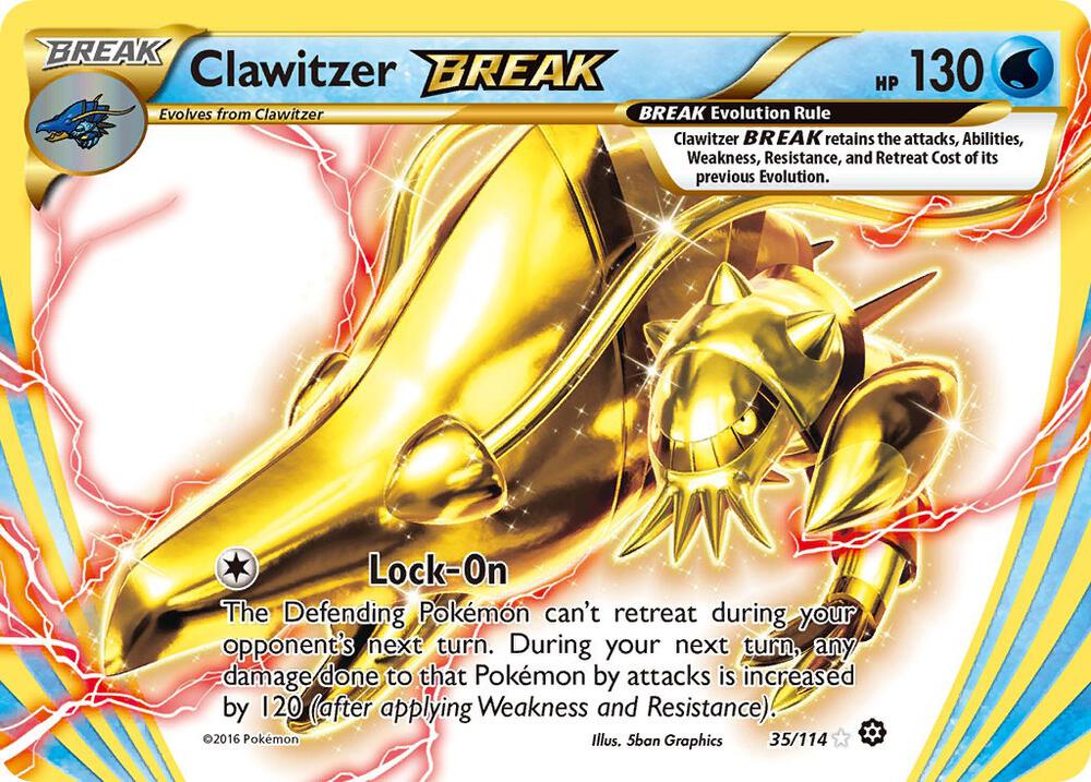 Pokemon Clawitzer BREAK 35/114 Steam Siege