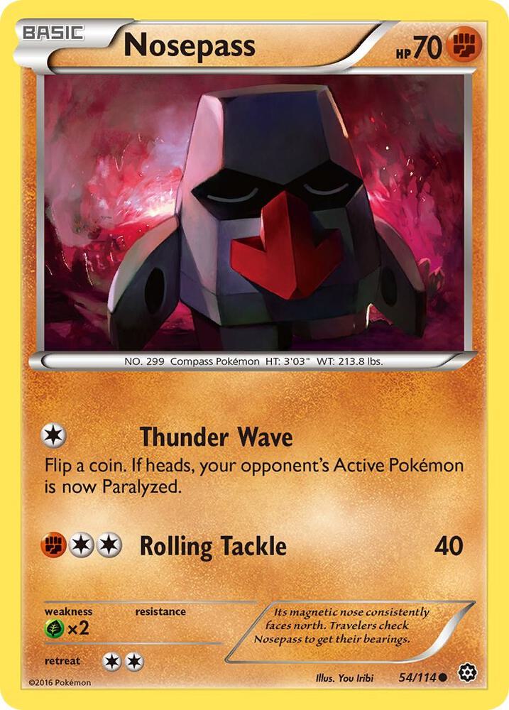 Pokemon Nosepass 54/114 Steam Siege