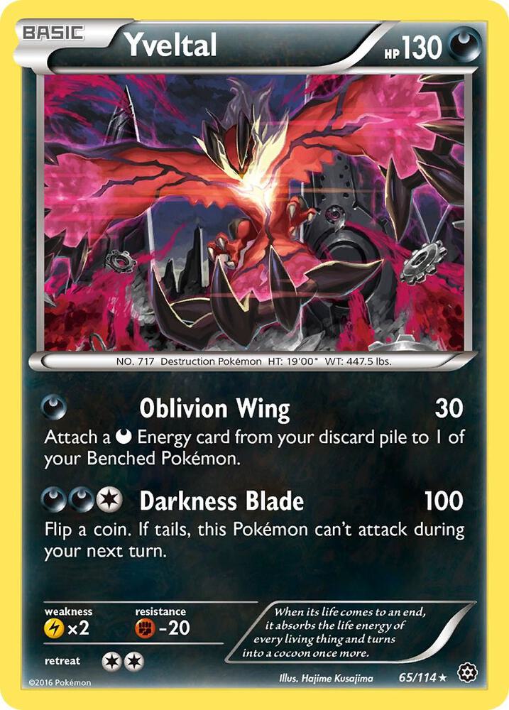 Pokemon Yveltal 65/114 Steam Siege
