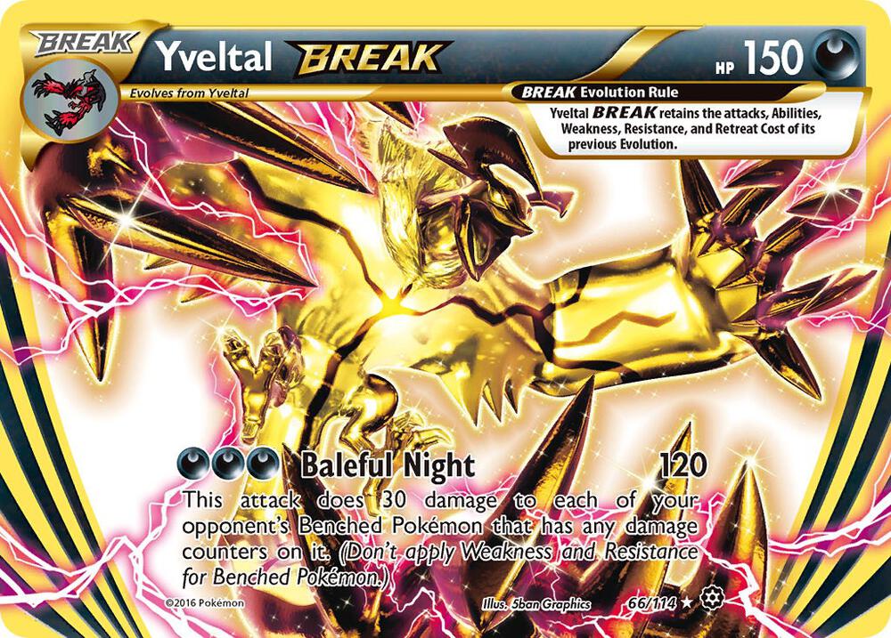 Pokemon Yveltal BREAK 66/114 Steam Siege