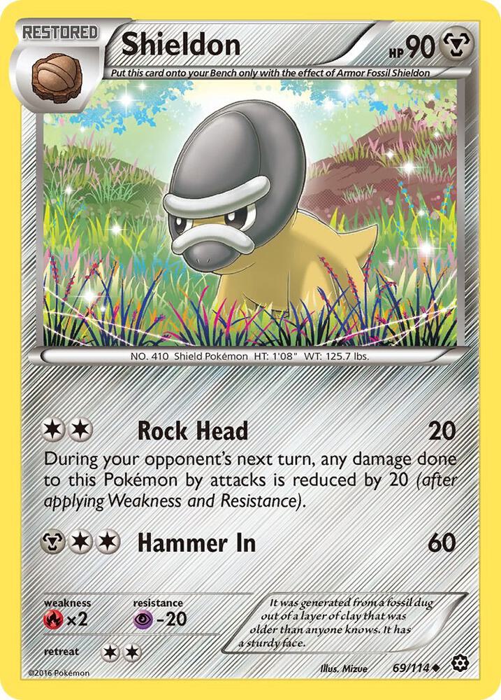 Pokemon Shieldon 69/114 Steam Siege