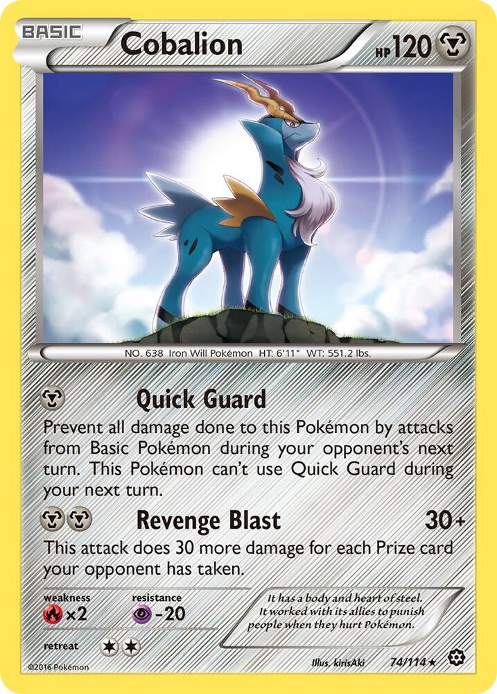 Pokemon Cobalion 74/114 Steam Siege