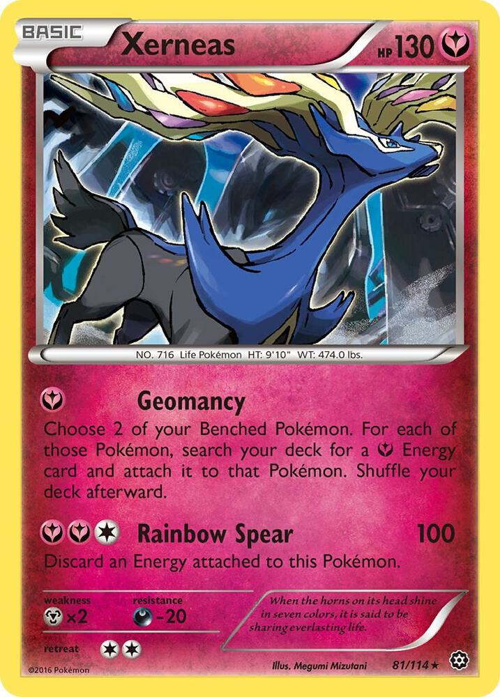 Pokemon Xerneas 81/114 Steam Siege
