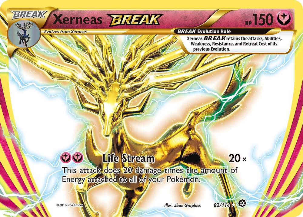 Pokemon Xerneas BREAK 82/114 Steam Siege