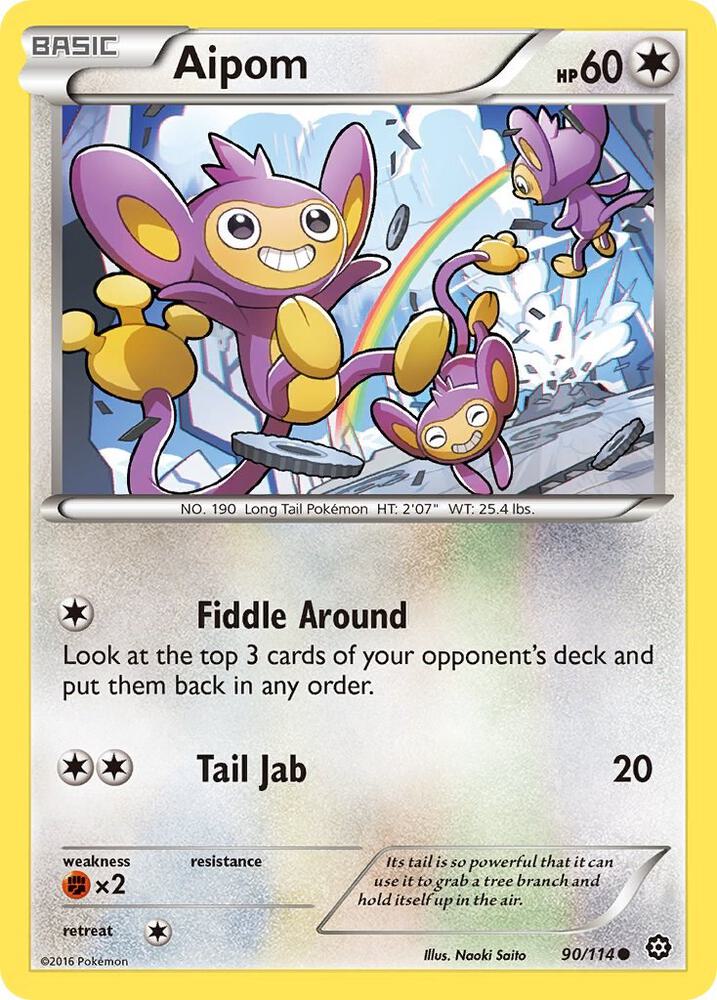 Pokemon Aipom 90/114 Steam Siege
