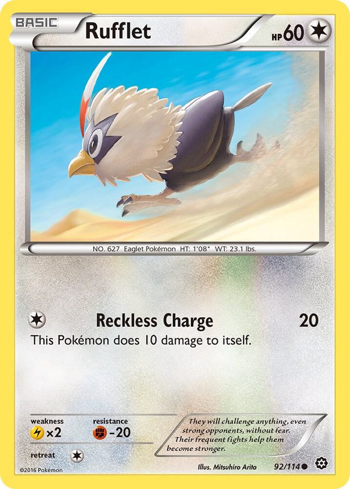 Pokemon Rufflet 92/114 Steam Siege