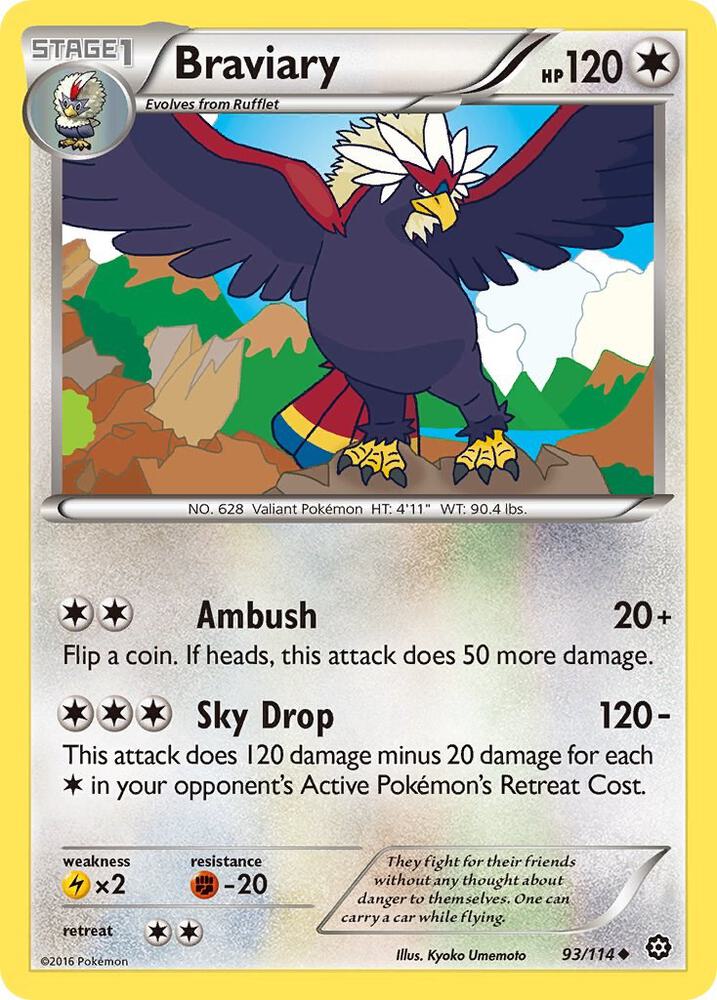 Pokemon Braviary 93/114 Steam Siege