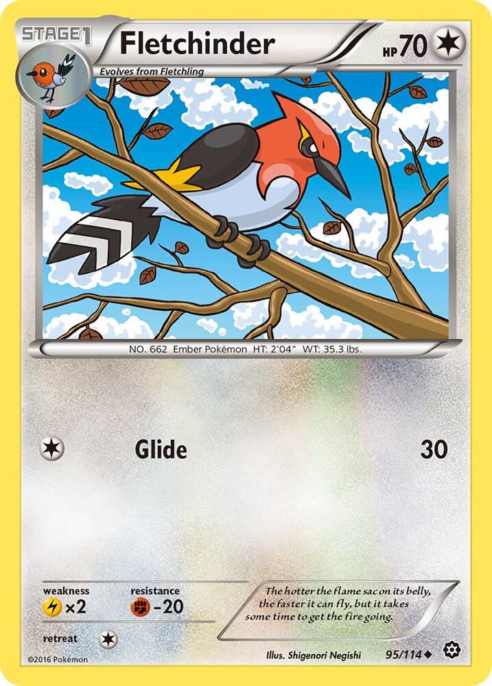 Pokemon Fletchinder 95/114 Steam Siege