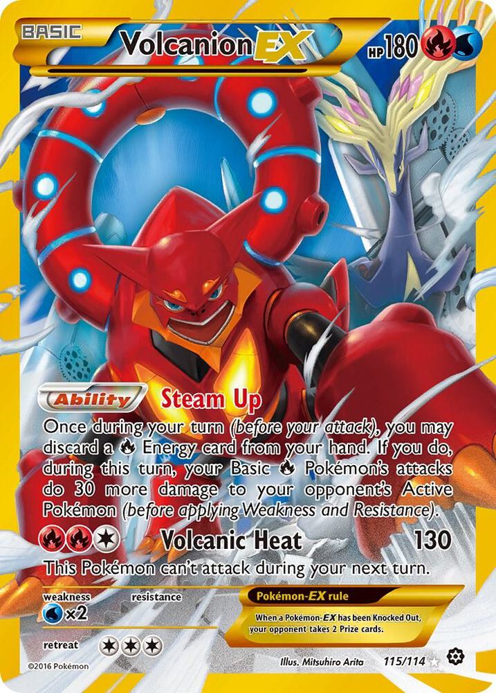 Pokemon Volcanion EX 115/114 Steam Siege