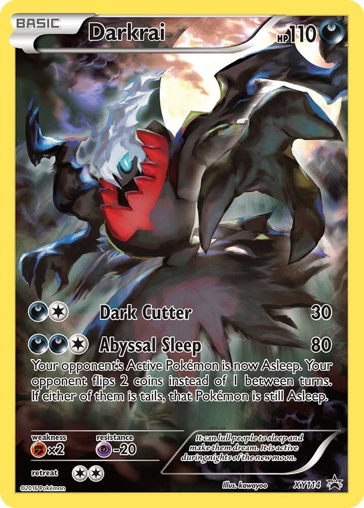 Pokemon Darkrai XY114 XY Black Star Promos