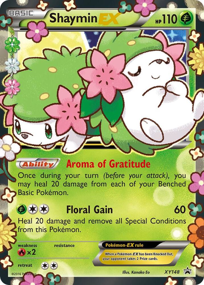 Pokemon Shaymin EX XY148 XY Black Star Promos