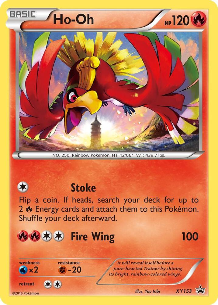 Pokemon Ho-Oh XY153 XY Black Star Promos
