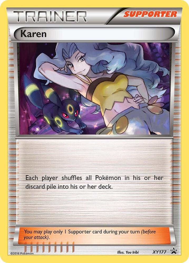 Pokemon Karen XY177 XY Black Star Promos