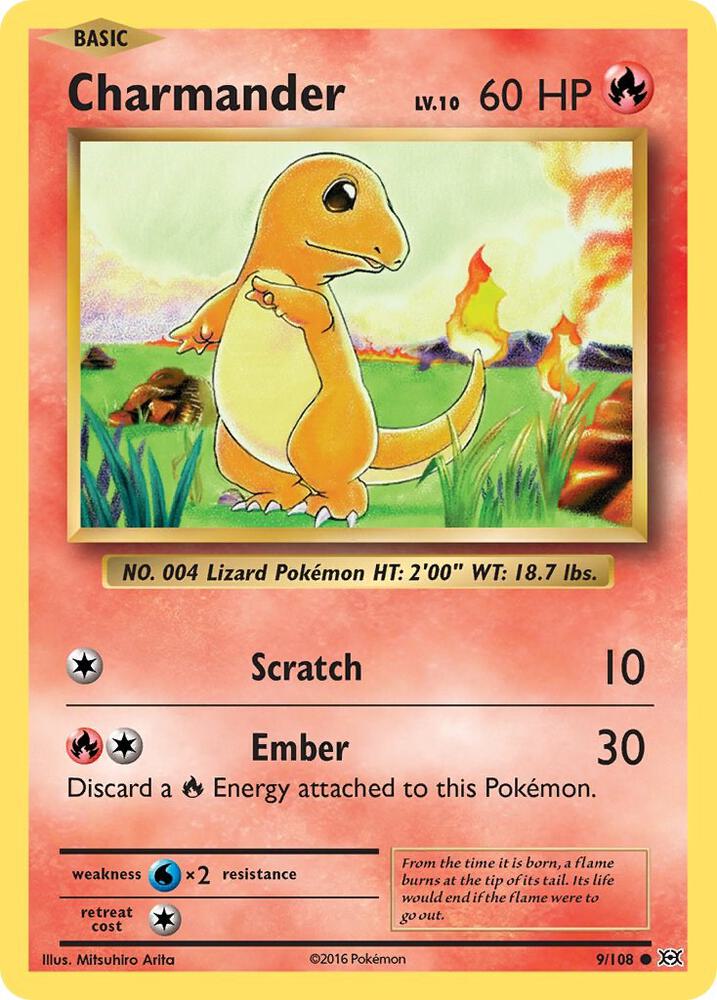 Pokemon Charmander 9/108 Evolutions