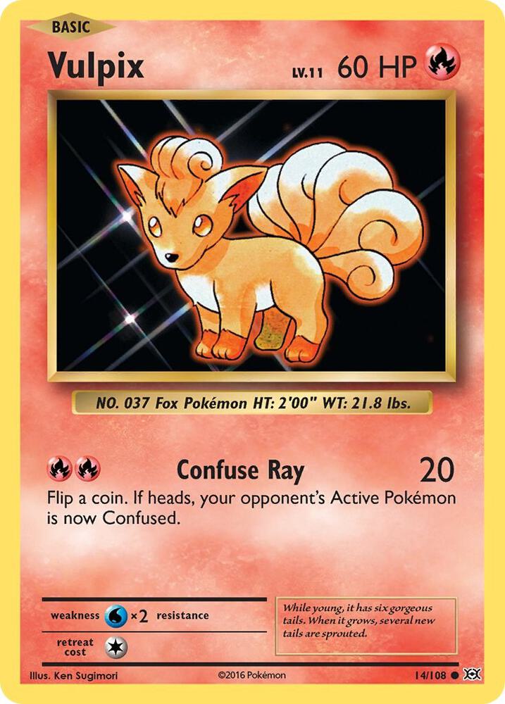 Pokemon Vulpix 14/108 Evolutions