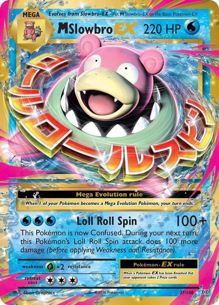 Pokemon M Slowbro EX 27/108 Evolutions