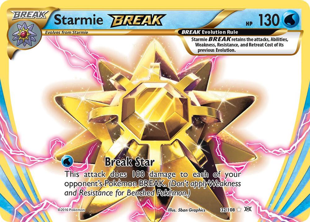 Pokemon Starmie BREAK 32/108 Evolutions