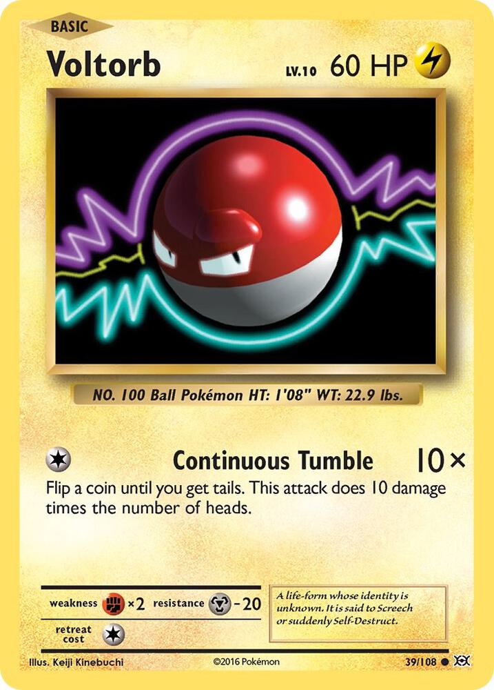 Pokemon Voltorb 39/108 Evolutions