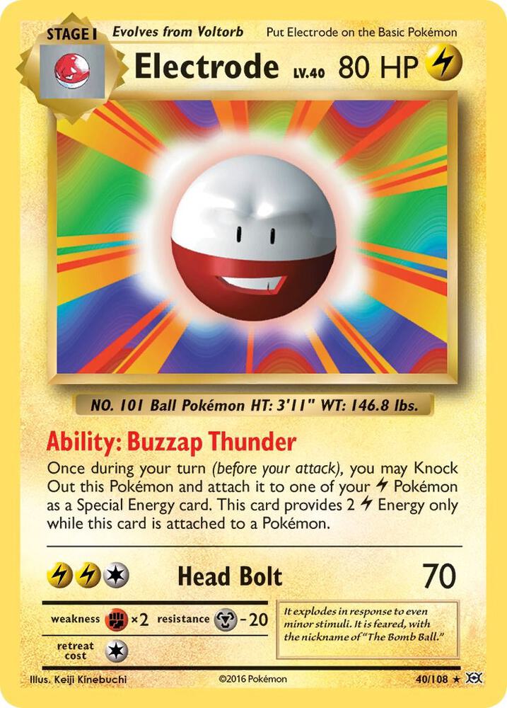 Pokemon Electrode 40/108 Evolutions