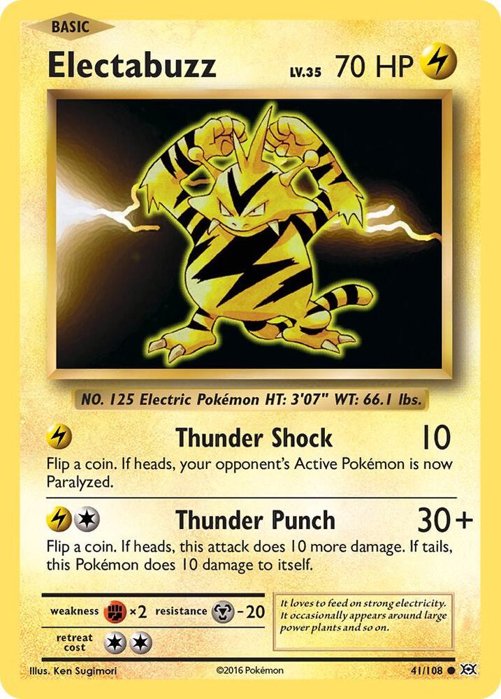Pokemon Electabuzz 41/108 Evolutions