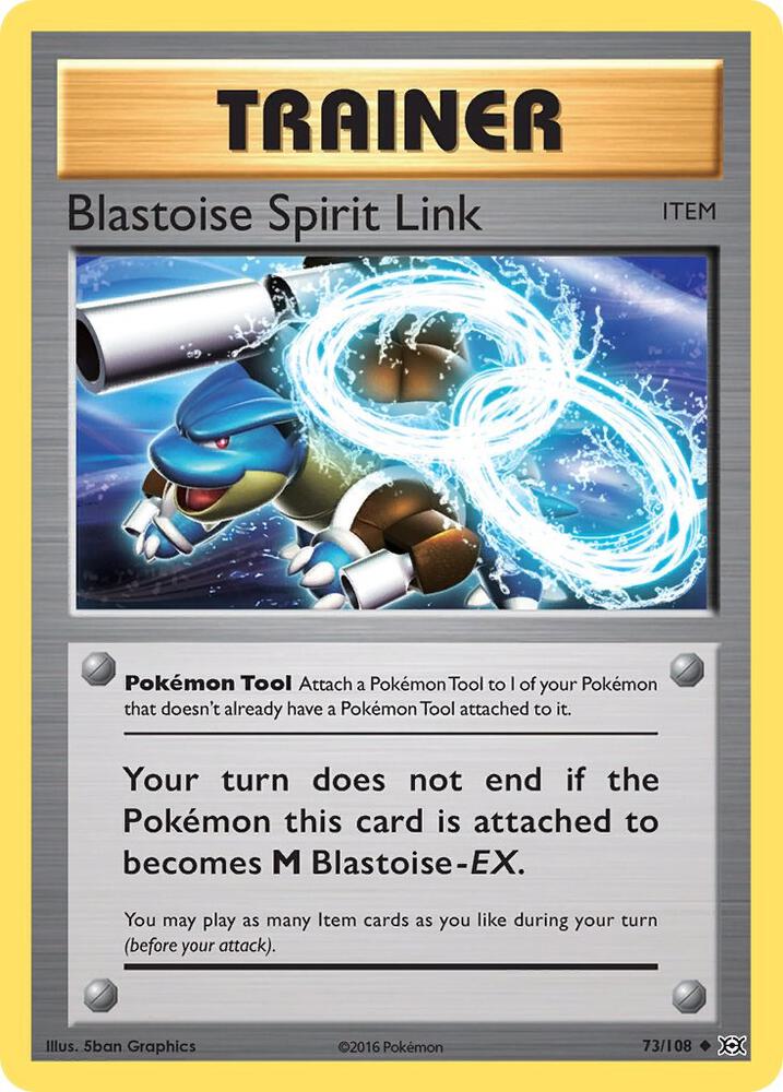 Pokemon Blastoise Spirit Link 73/108 Evolutions