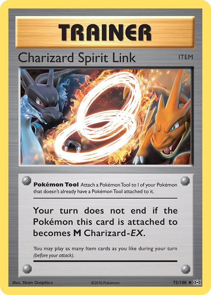 Pokemon Charizard Spirit Link 75/108 Evolutions