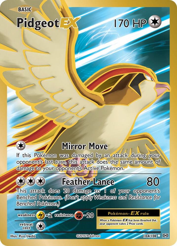 Pokemon Pidgeot EX 104/108 Evolutions