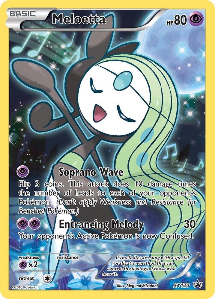 Pokemon Meloetta XY120 XY Black Star Promos